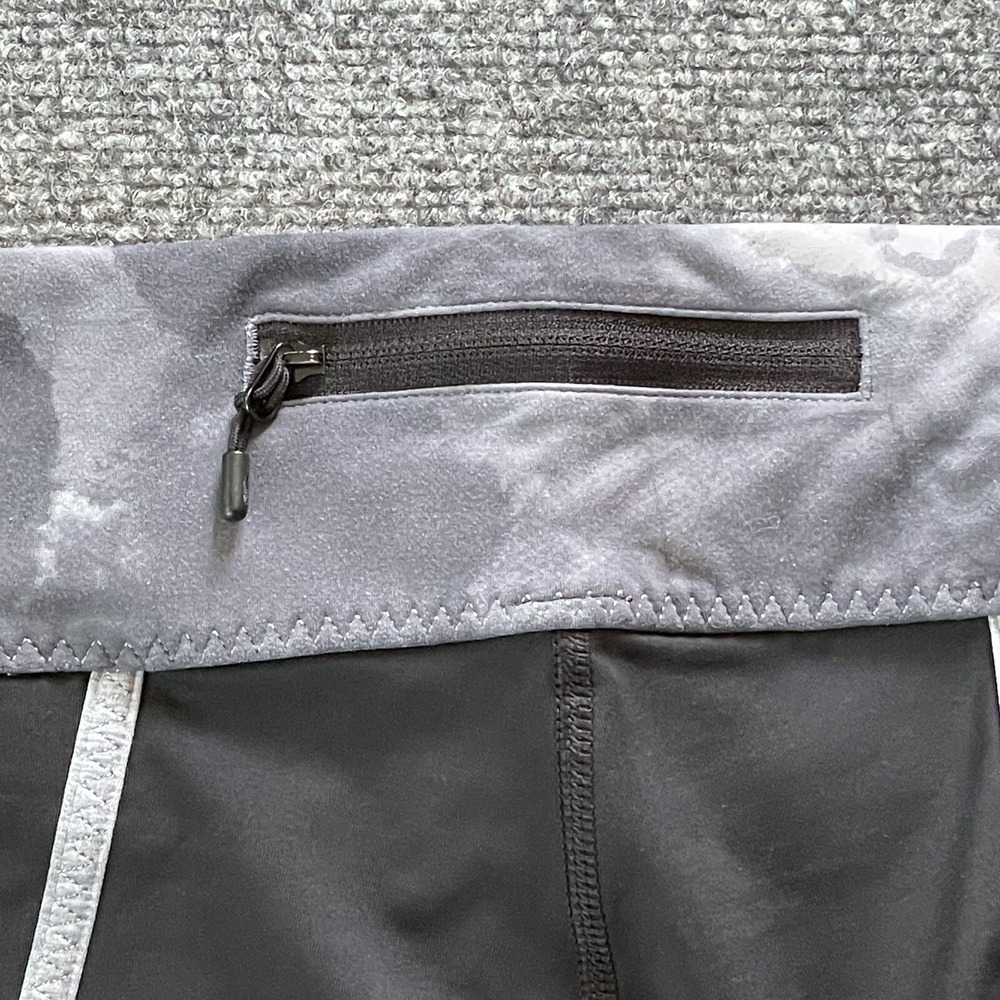 Lululemon Leggings Womens 8 Lulu Pants 30 X 16 Compression Zip Run For It Crop - Picture 3 of 13